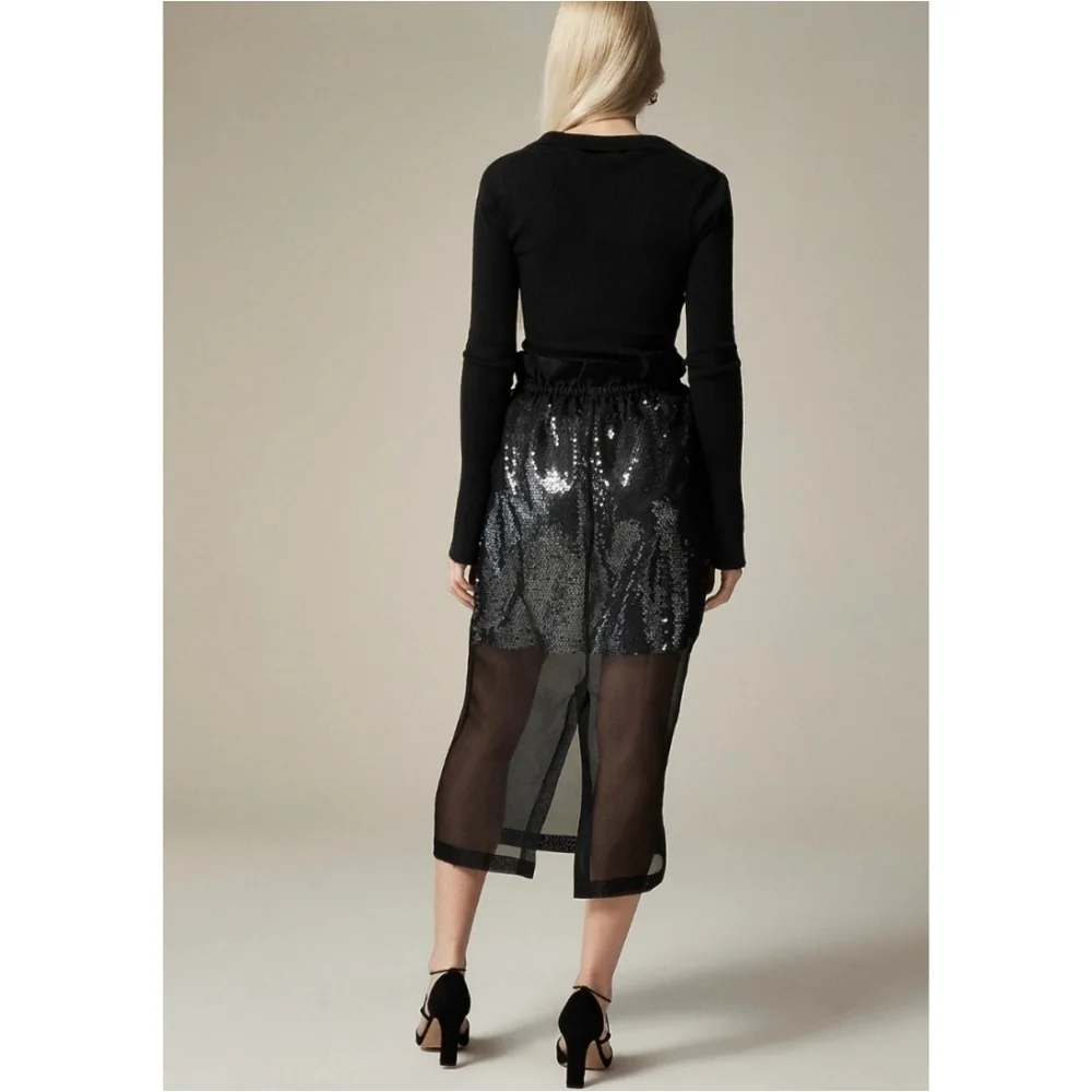 J.Crew Collection Layered Silk Organza Sequin Skirt - Picture 5 of 12